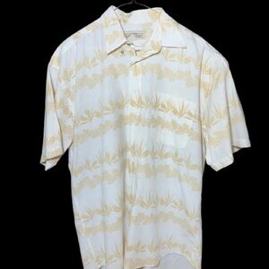 2/$20 Elegant Cream Patterned Men's Shirt